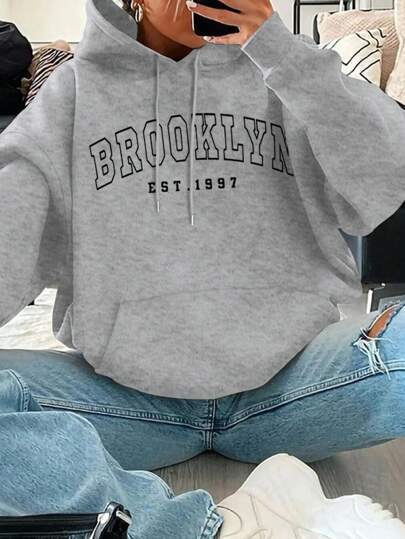 Womens Hoodie With Drawstring Hood