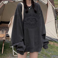 Women's Relaxed-fit Casual Hoodie With A Crew Neck